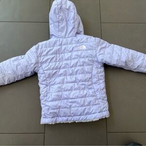 4T reversible North Face Lavender Quilted Jacket